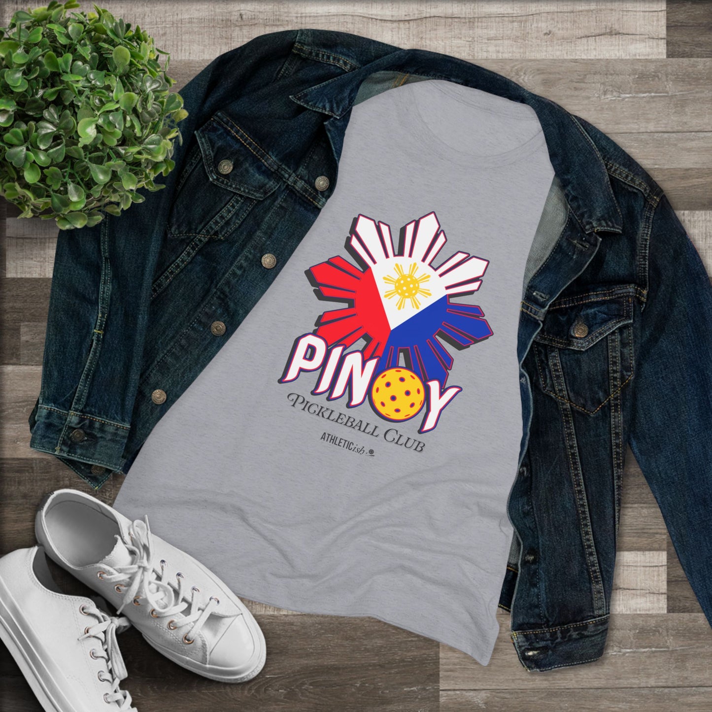 Women's Triblend Tee Filipino Picklball Shirt