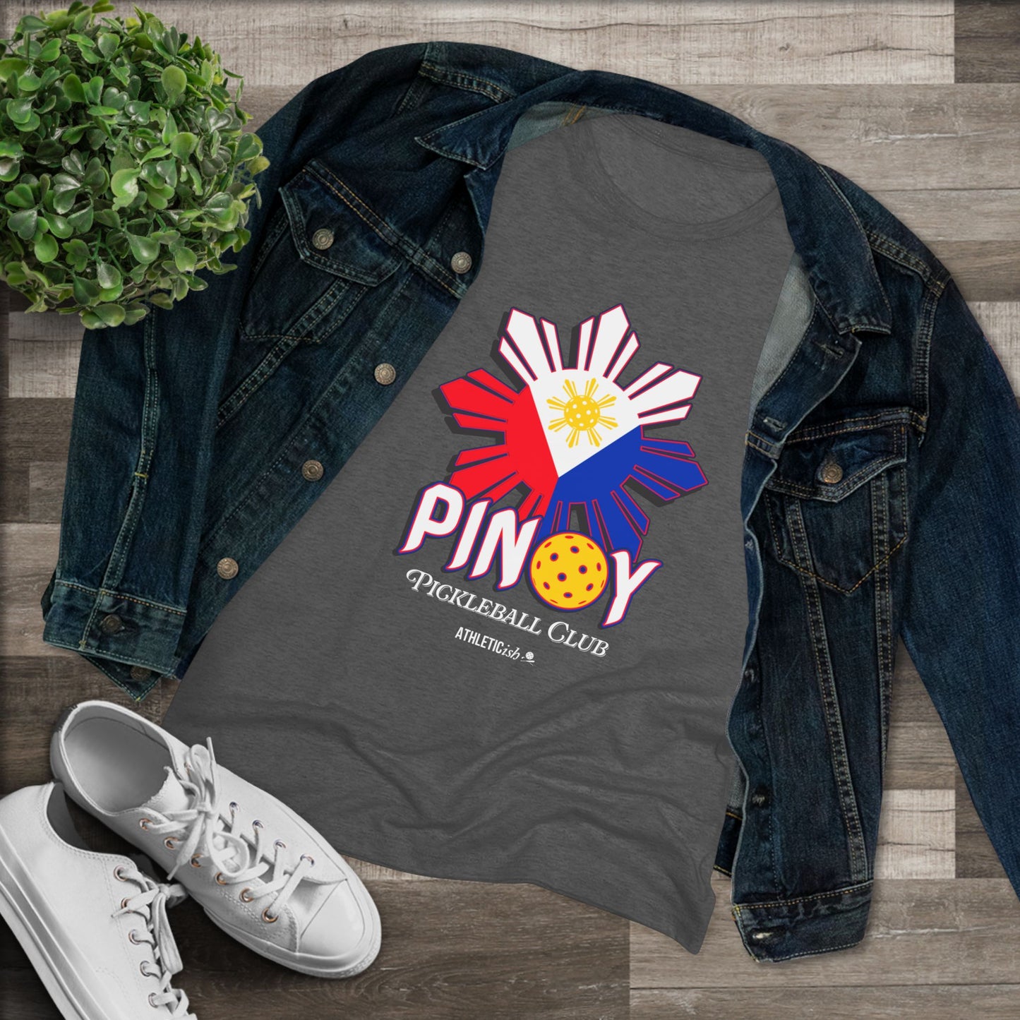 Women's Triblend Tee Filipino Picklball Shirt
