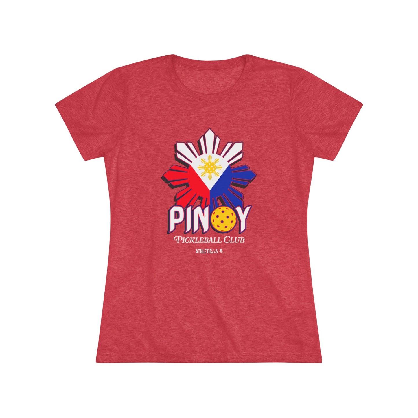 Women's Triblend Tee Filipino Picklball Shirt