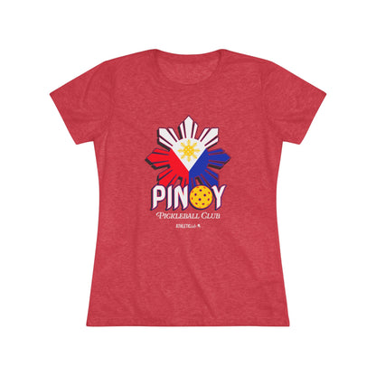 Women's Triblend Tee Filipino Picklball Shirt